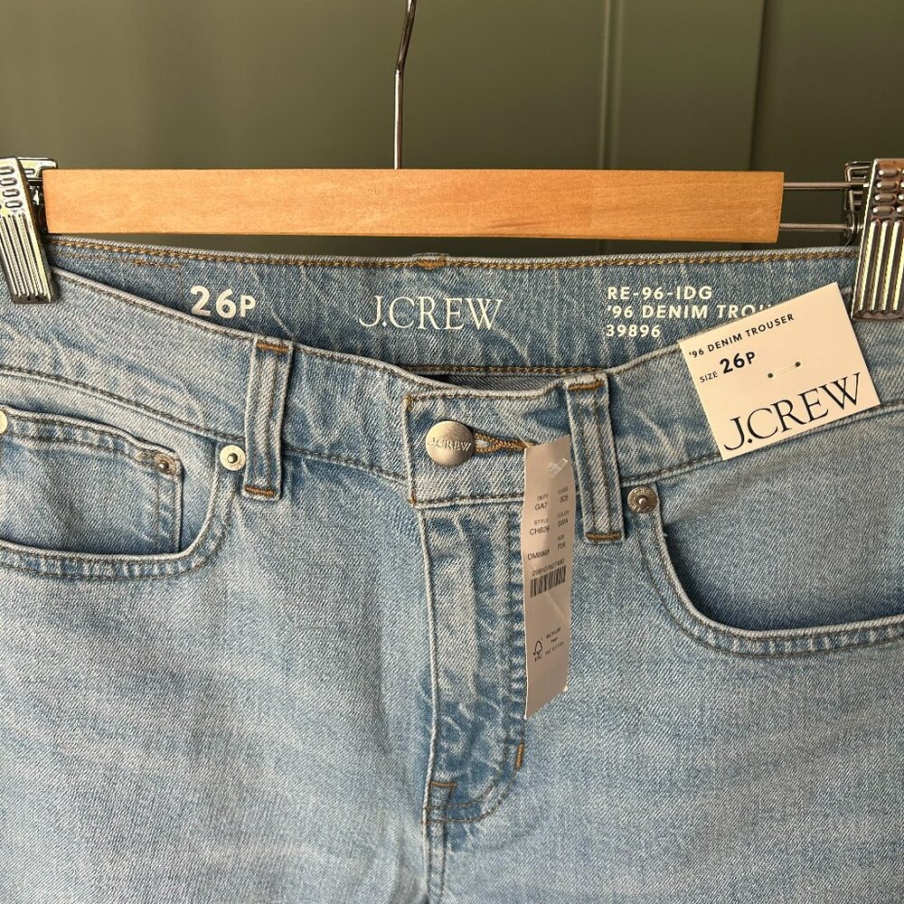 J.Crew Denim Trouser Jean. Sz 26 Petite. NWT - Picture 3 of 4